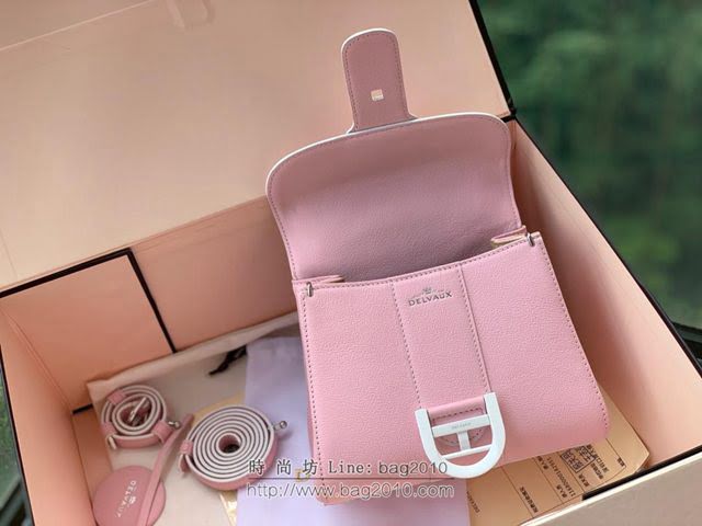 DELVAUX女包 春夏新款 Brillant系列手袋 德爾沃女手提包 女手腕包 Dv0020 粉色 Delvaux單肩包  fcs1330